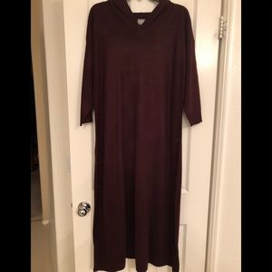 New York and company wine dress shirt.